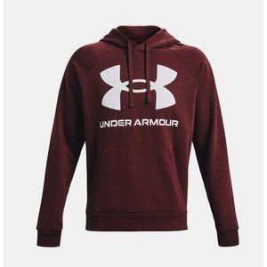 UNDER ARMOUR Rival Fleece Sport Style Logo Hoodie Color Black Size SMALL